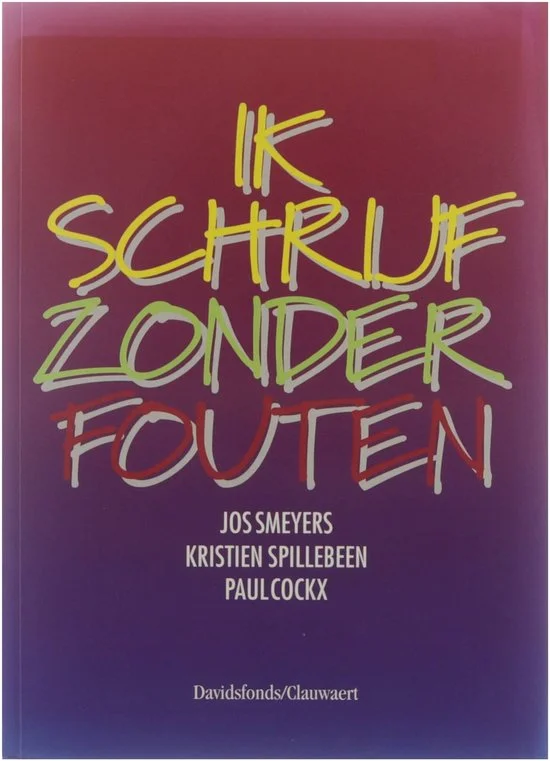 Ik schrijf zonder fouten
