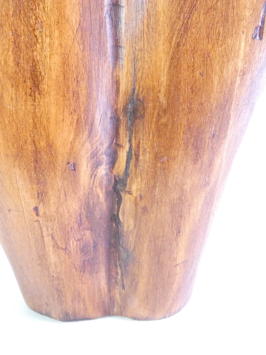 Set van twee handgesneden houten bustes
