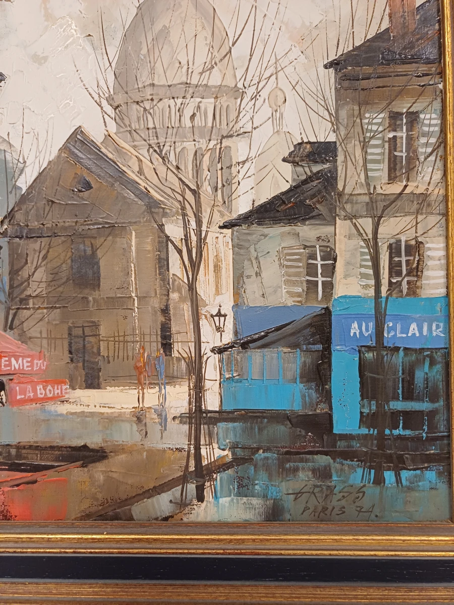 Schilderij André grass Paris Montmartre