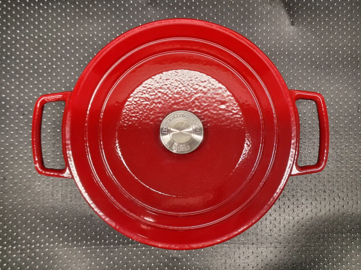 Set KitchenAid geëmailleerde gietijzeren braadpannen - 5,7L & 3,8L
