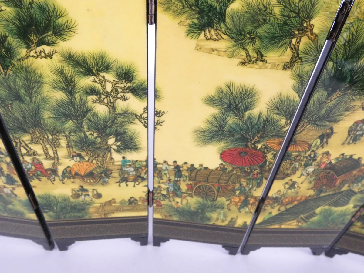 Miniatuur replica oud Chinees klein scherm set