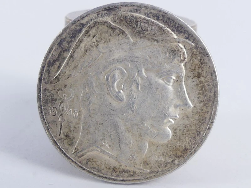 Vintage 4 zilveren munten - België(50 gr. zilver)
