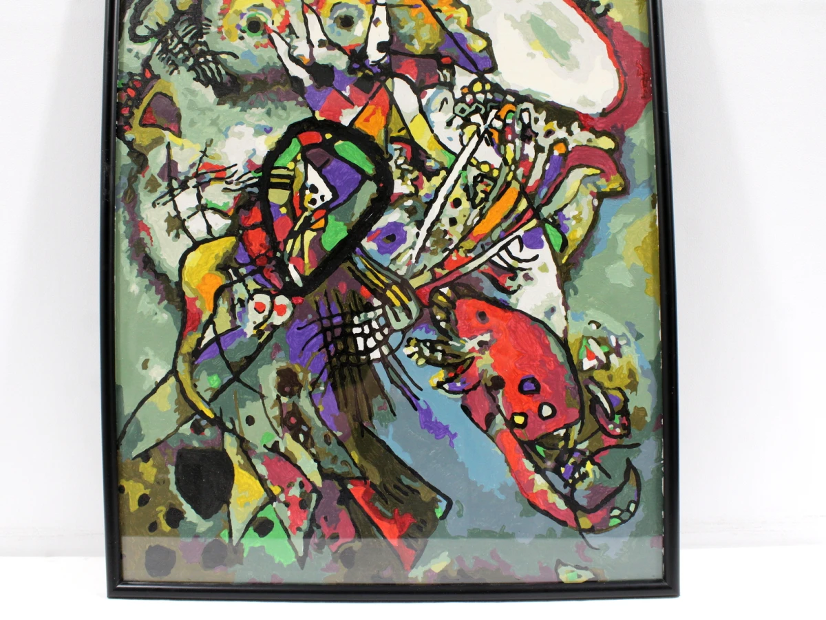 Handgeschilderde reproductie naar Wassily Kandinsky – "Two Ovals (Zwei Ovale)"