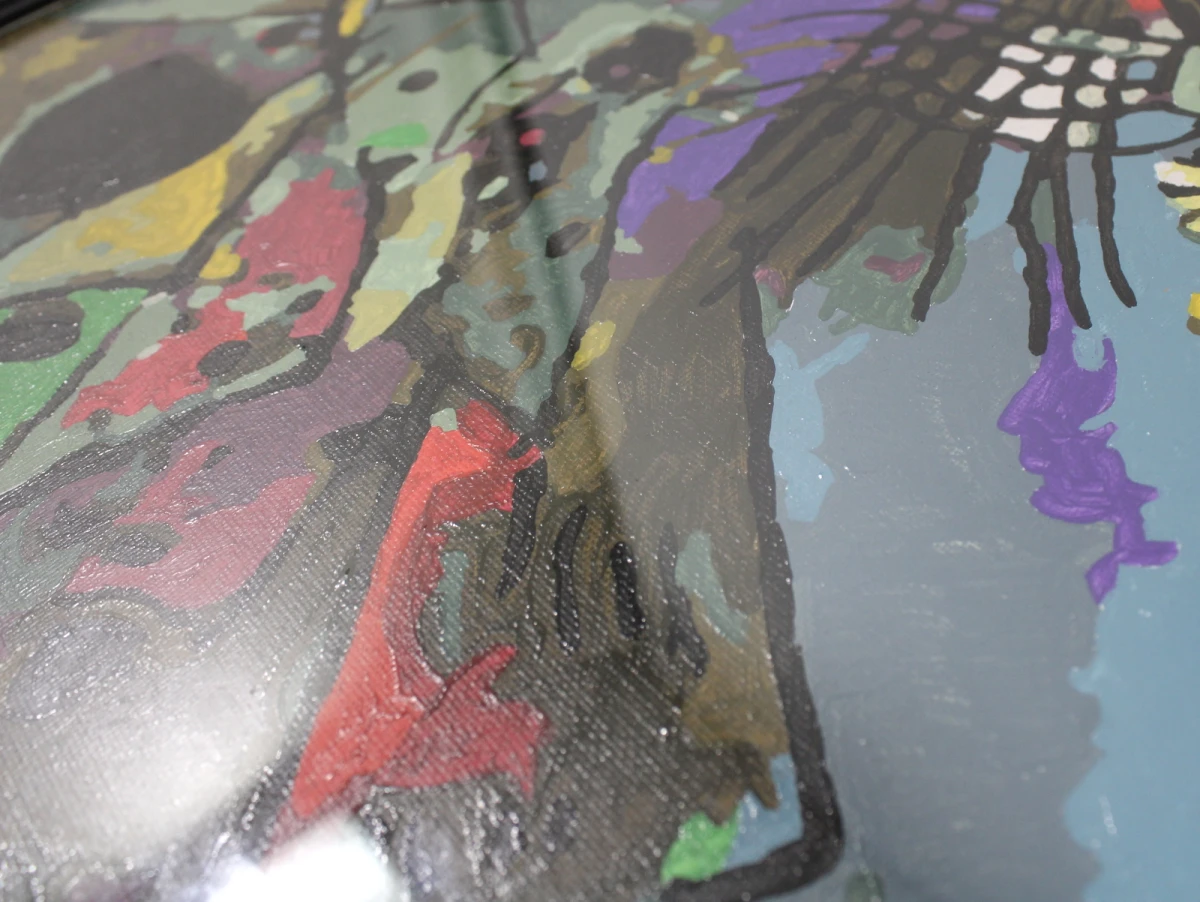 Handgeschilderde reproductie naar Wassily Kandinsky – "Two Ovals (Zwei Ovale)"