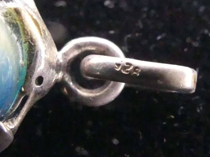 Zilveren ketting(835)+4 hangers(925+bladgoud)