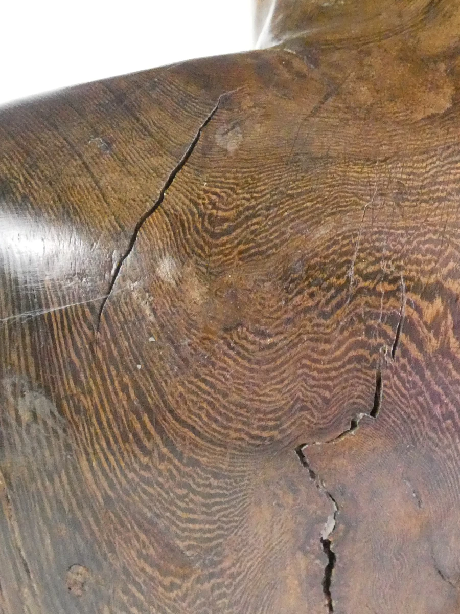 Handgesneden houten buste van een Afrikaanse stamhoofd