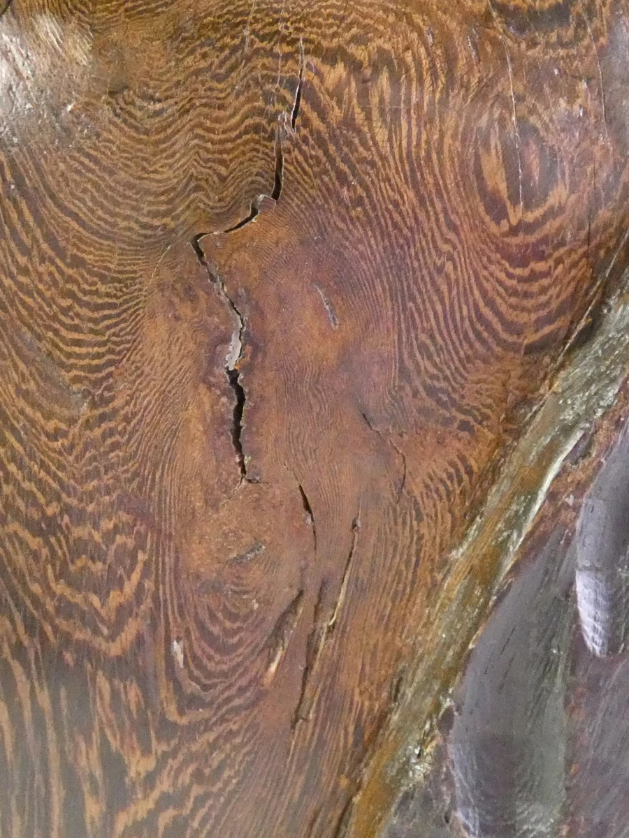 Handgesneden houten buste van een Afrikaanse stamhoofd