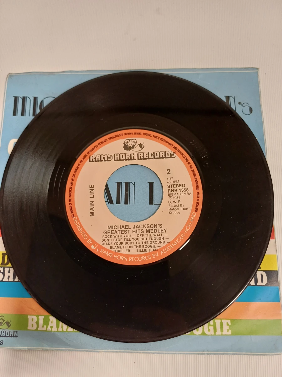 Lot van 4 singles van Michael Jackson
