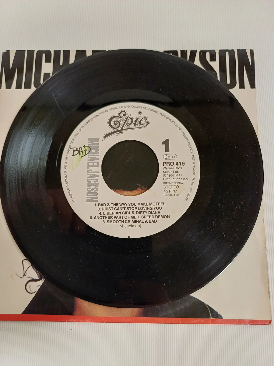Lot van 4 singles van Michael Jackson