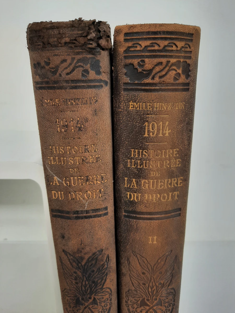 Prachtige Complete Tweedelige Set (1916): 1914 – Histoire Illustrée de la Guerre du Droit – Émile Hinzelin - foto 3