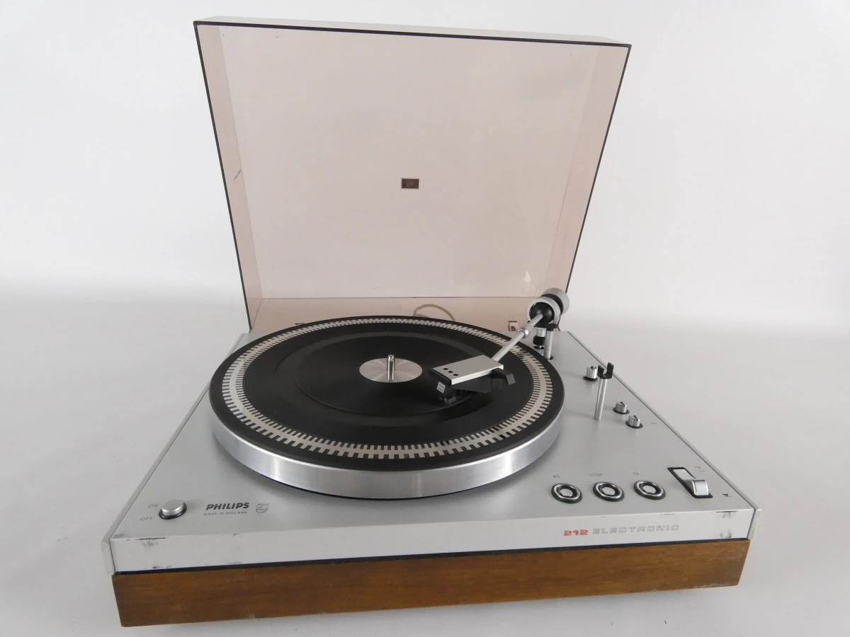 Vintage draaitafel Philips 212 Electronic
