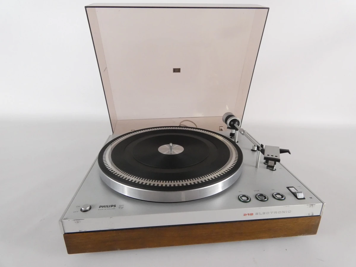 Vintage draaitafel Philips 212 Electronic