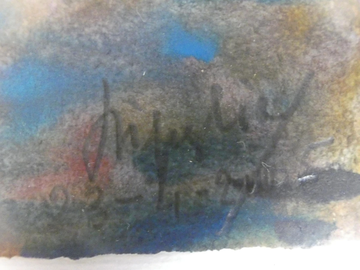 Ingelijst Italiaans aquarel
