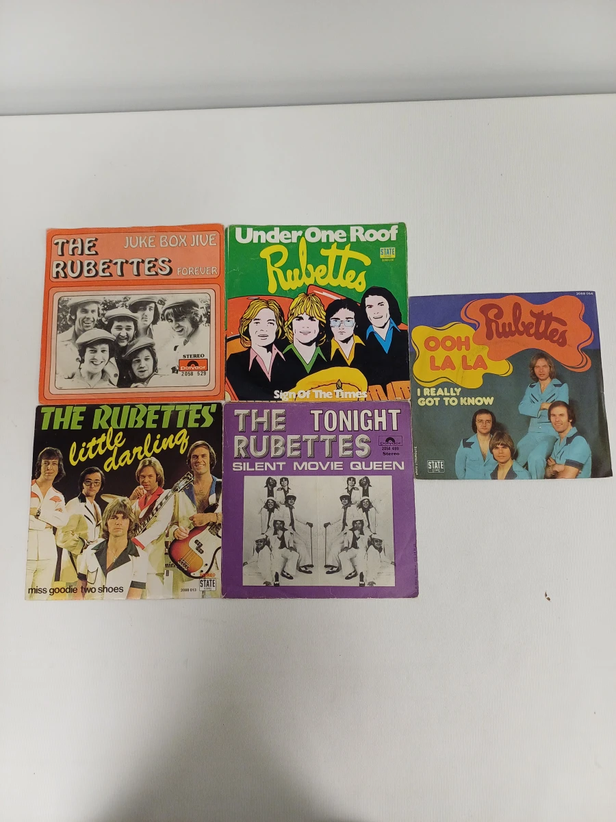 Lot van 5 singles van The Rubettes