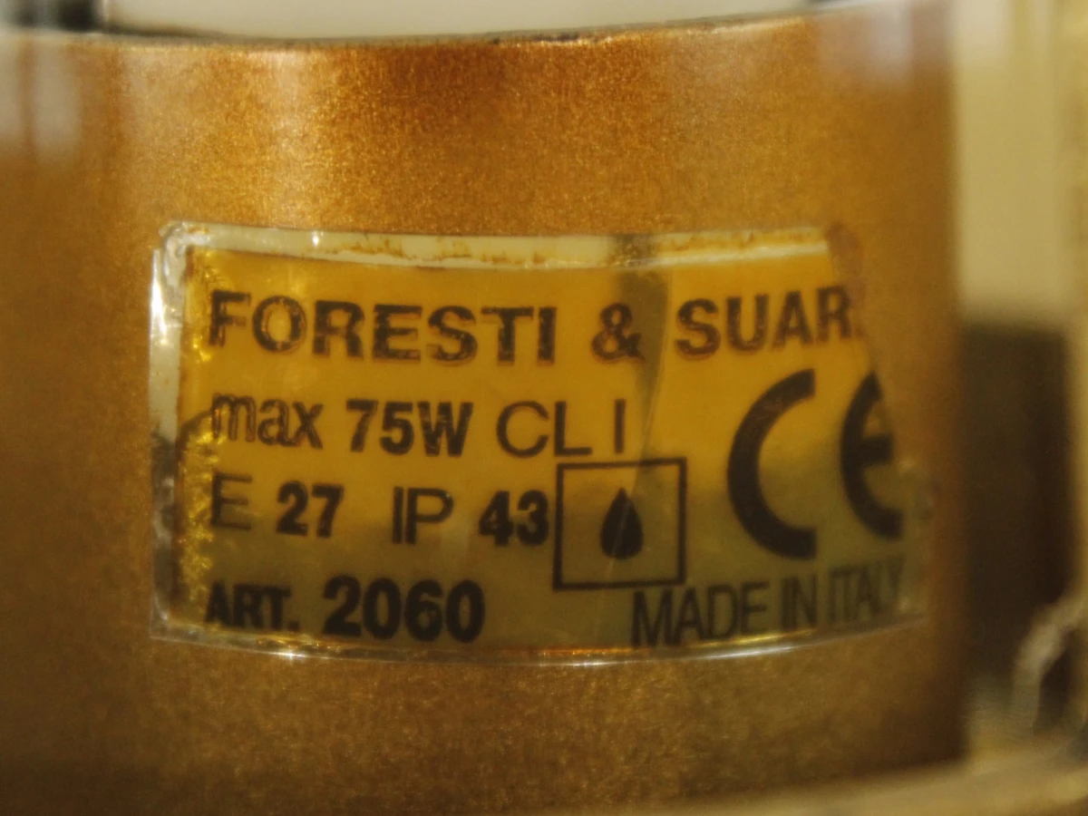 Forest & Suardi - Set van 2 vintage, messing wandlampen in nautische stijl