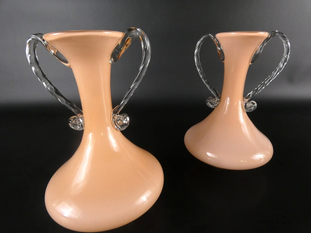 Opaline glazen vaasjes