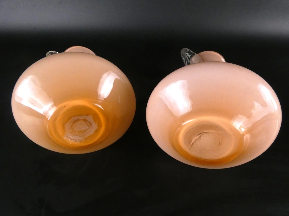 Opaline glazen vaasjes