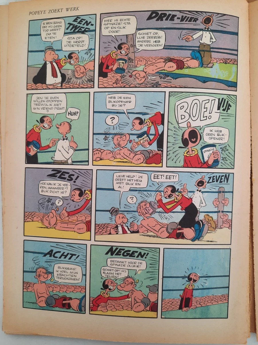 Grote kavel (29) vintage Popeye stripboeken (Tirion N.V.) – Jaren '60 / '70 – In prachtige kleuren!