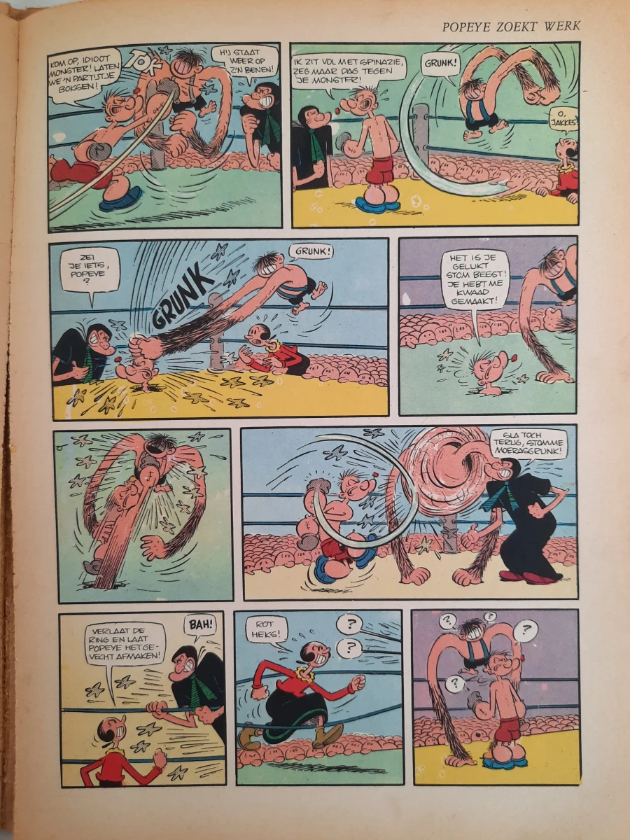Grote kavel (29) vintage Popeye stripboeken (Tirion N.V.) – Jaren '60 / '70 – In prachtige kleuren!