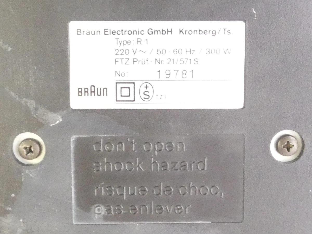 Braun Atelier R1 Stereo Receiver – jaren 80 designklassieker