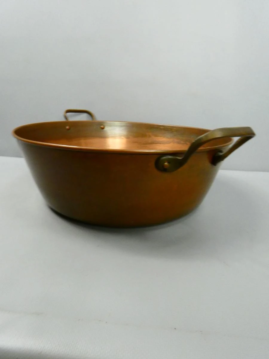 Vintage koperen confituur pan