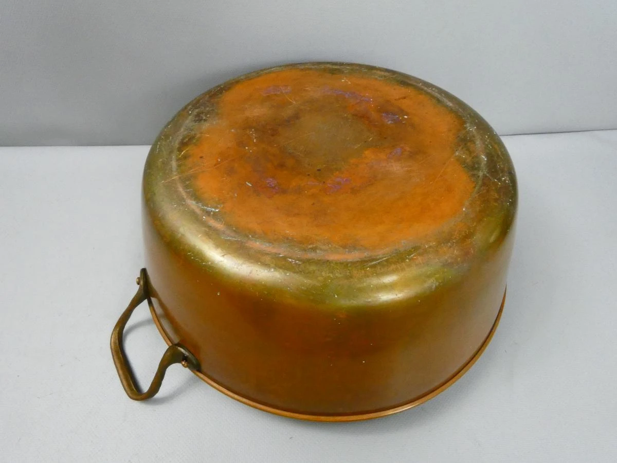 Vintage koperen confituur pan