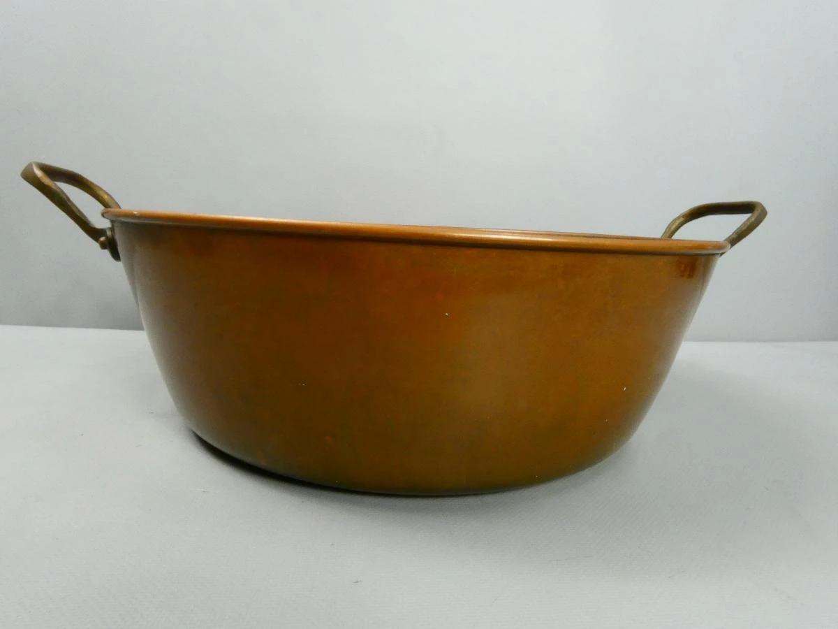 Vintage koperen confituur pan