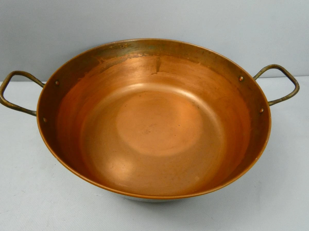 Vintage koperen confituur pan