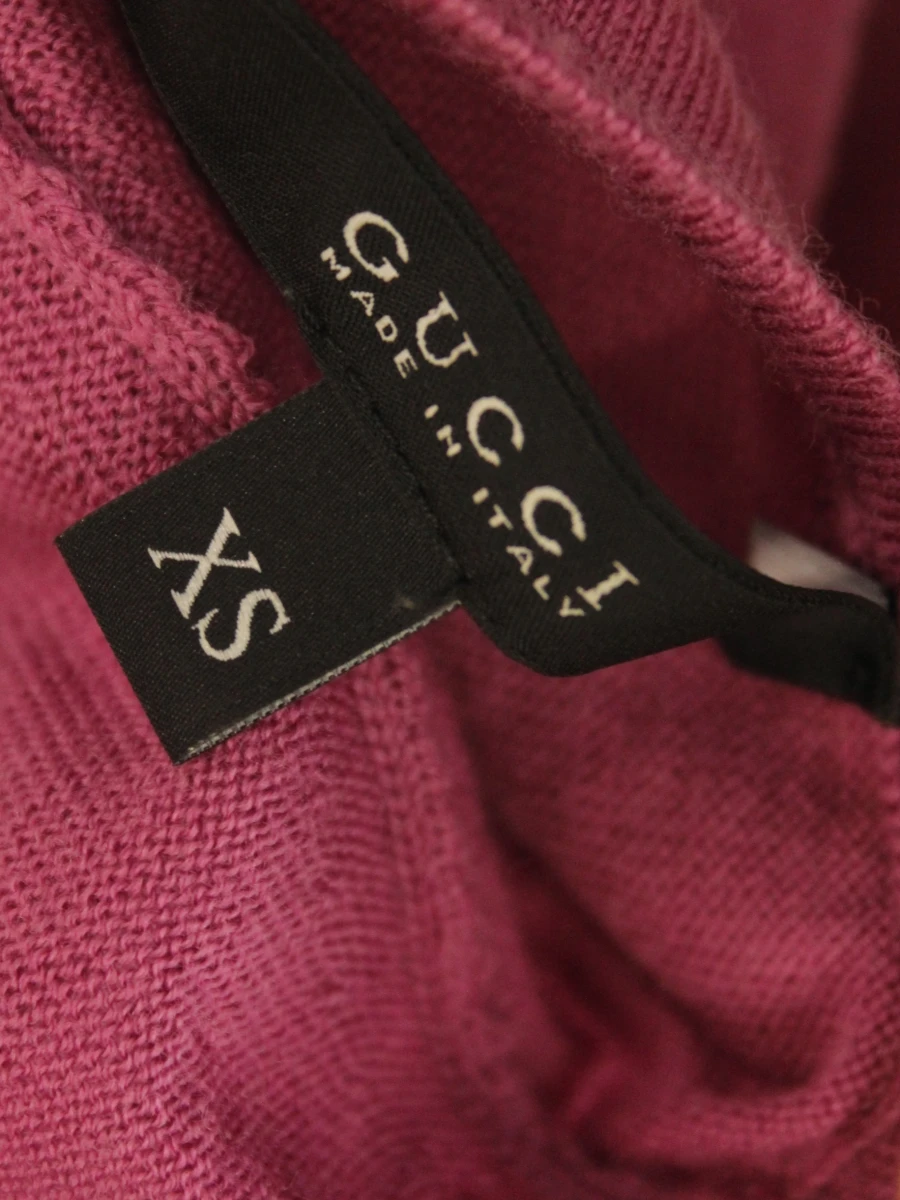 Gucci - tricot top met korte mouwen en goudkleurige details