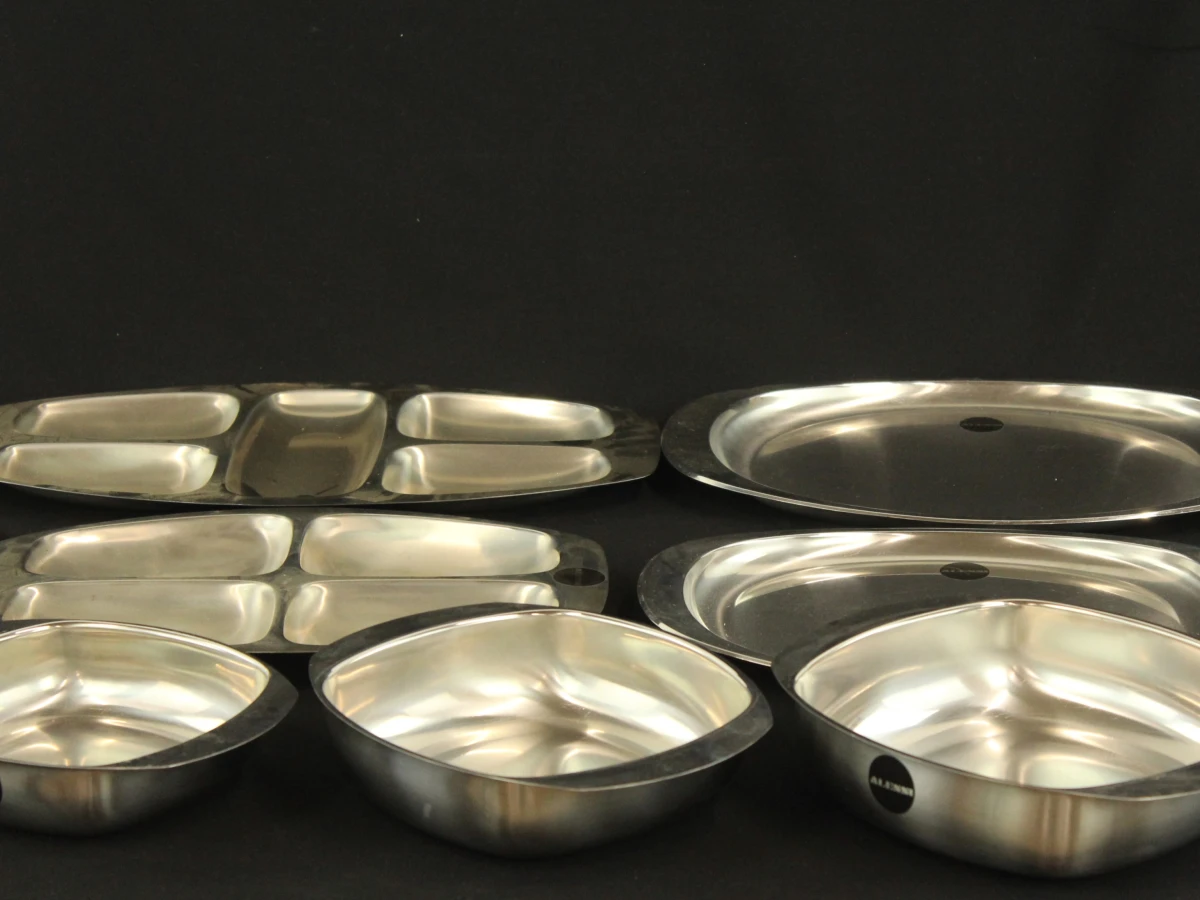 Set van 15 Alessi keukenartikelen in inox