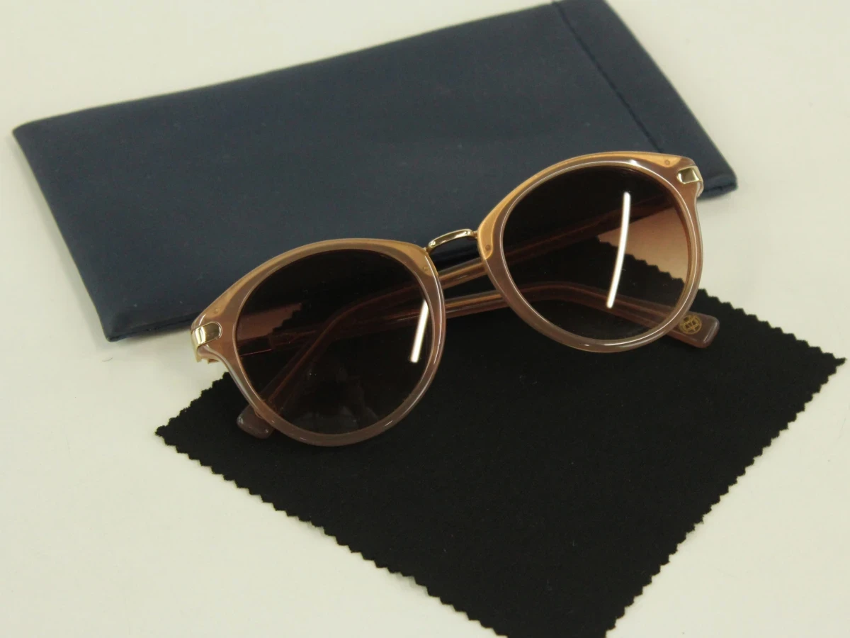Massimo Dutti ronde zonnebril in taupe kunststof