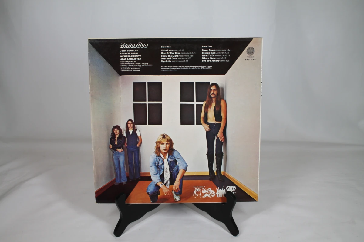 Twee klassieke vinylplaten Status Quo