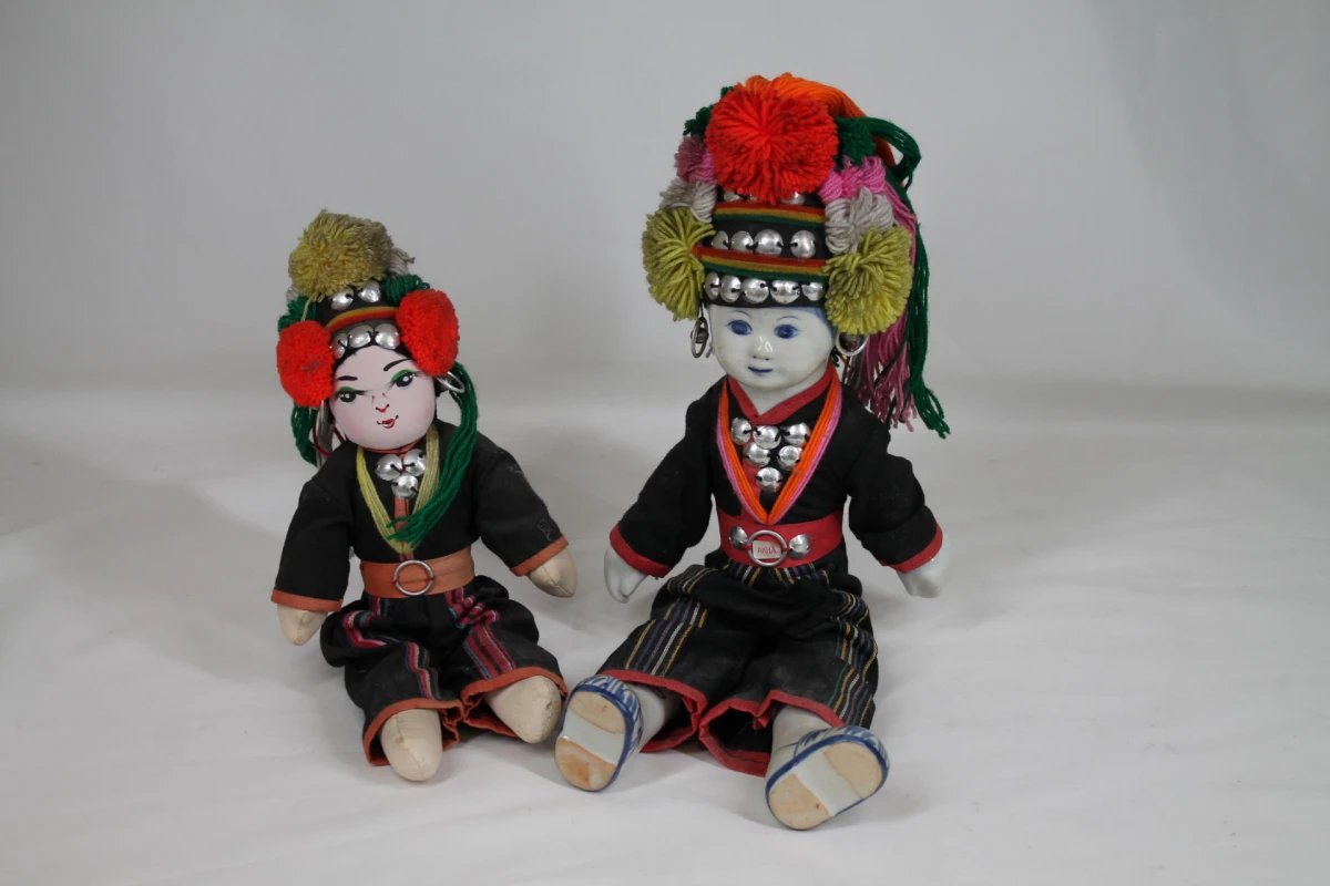 Traditionele Thaise bergbevolkingpoppen