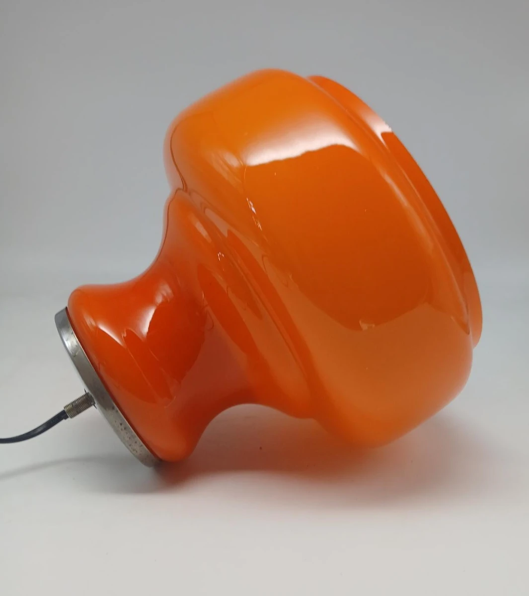 Oranje vintage glazen hanglamp