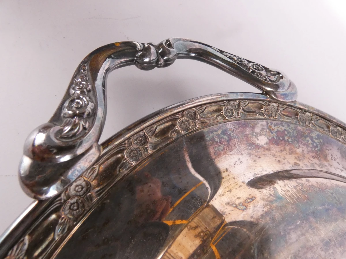 Vintage verzilverde barset – Oneida & De Uberti Italië