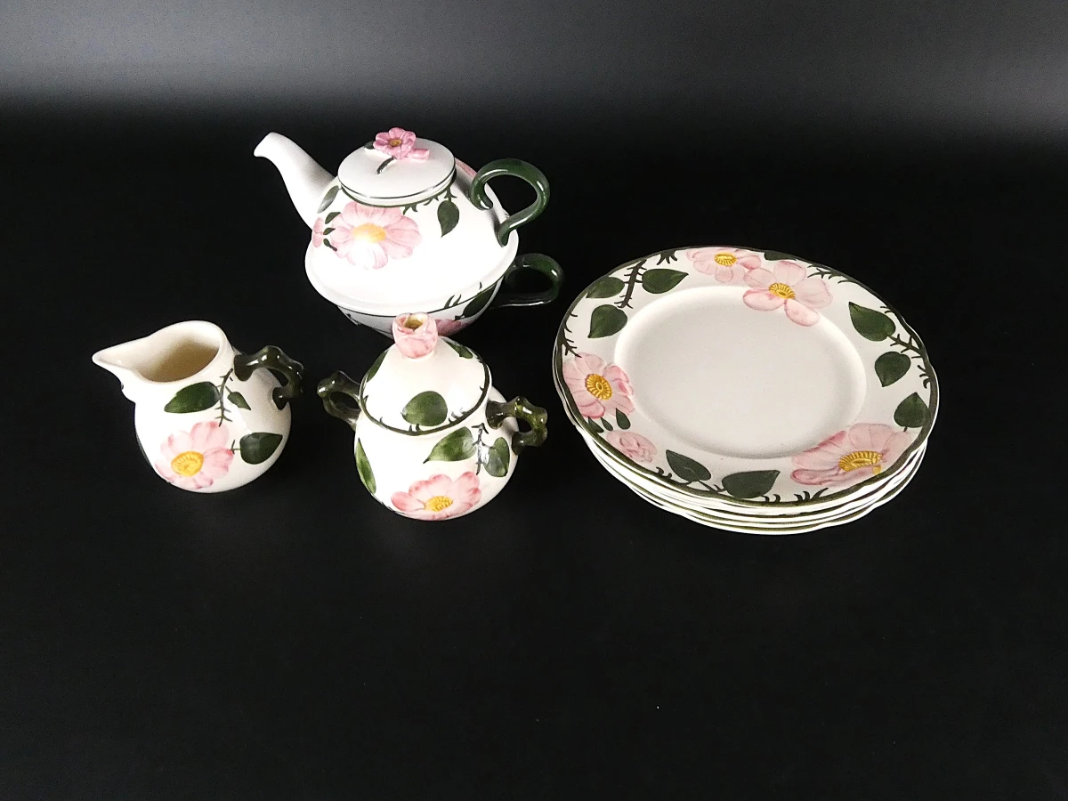 Vintage theeservies onderdelen - Villeroy & Boch Wild Rose