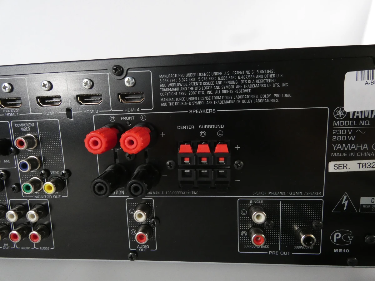Yamaha Natural Sound AV Receiver RX-V465