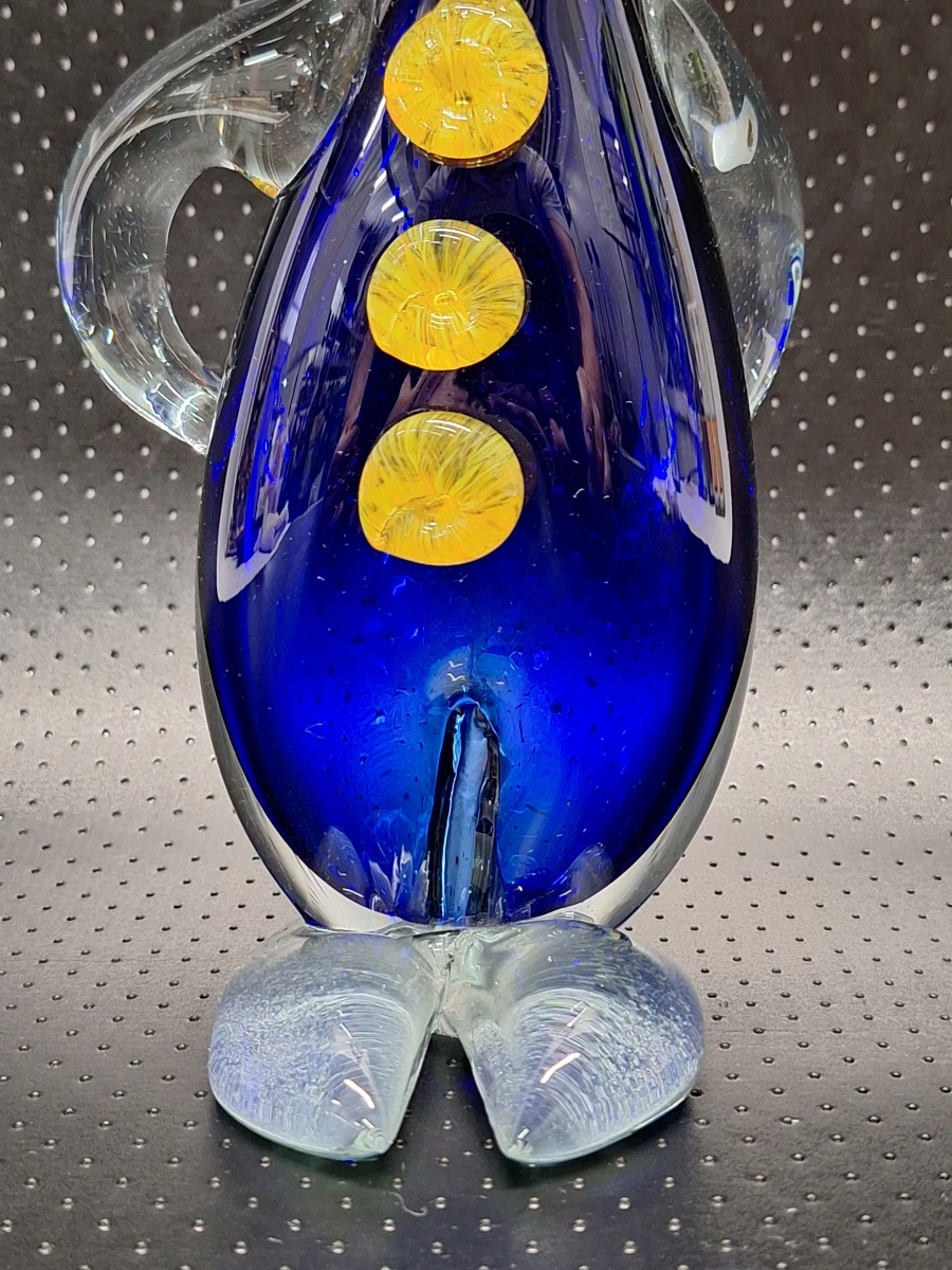 Charmante vintage Murano glazen clown - Handgeblazen Italiaans kunstglas