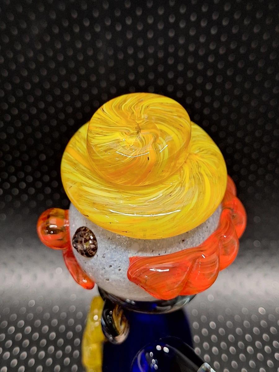 Charmante vintage Murano glazen clown - Handgeblazen Italiaans kunstglas