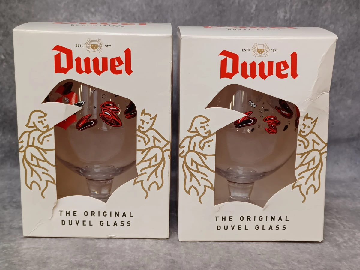 Unieke set van 3x2 Duvel designglazen - Limited editions