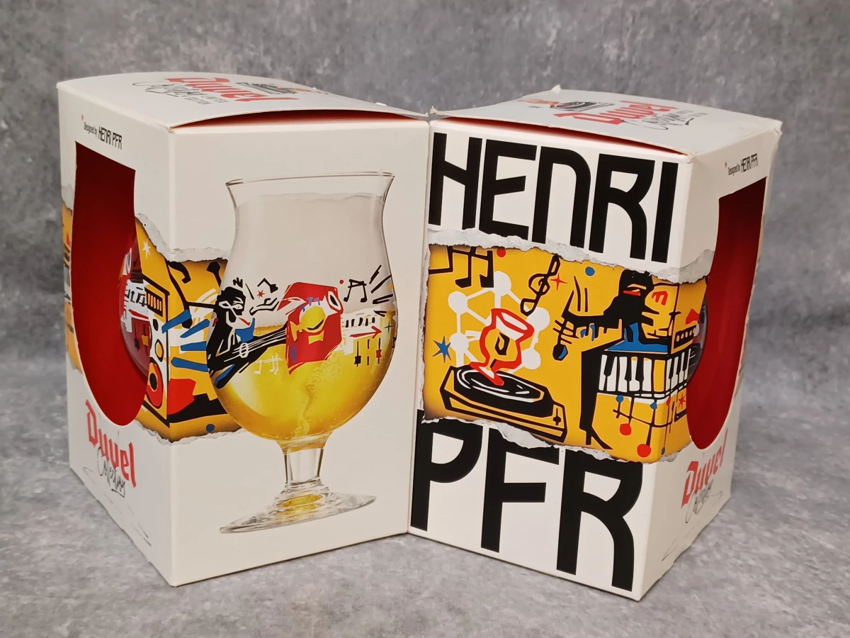 Unieke set van 3x2 Duvel designglazen - Limited editions