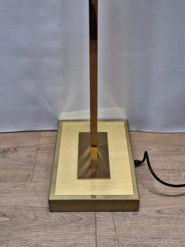 Vintage vloerlamp van Lustrerie Deknudt - Tijdloze klasse in messing
