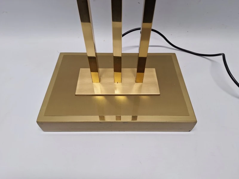 Vintage vloerlamp van Lustrerie Deknudt - Tijdloze klasse in messing
