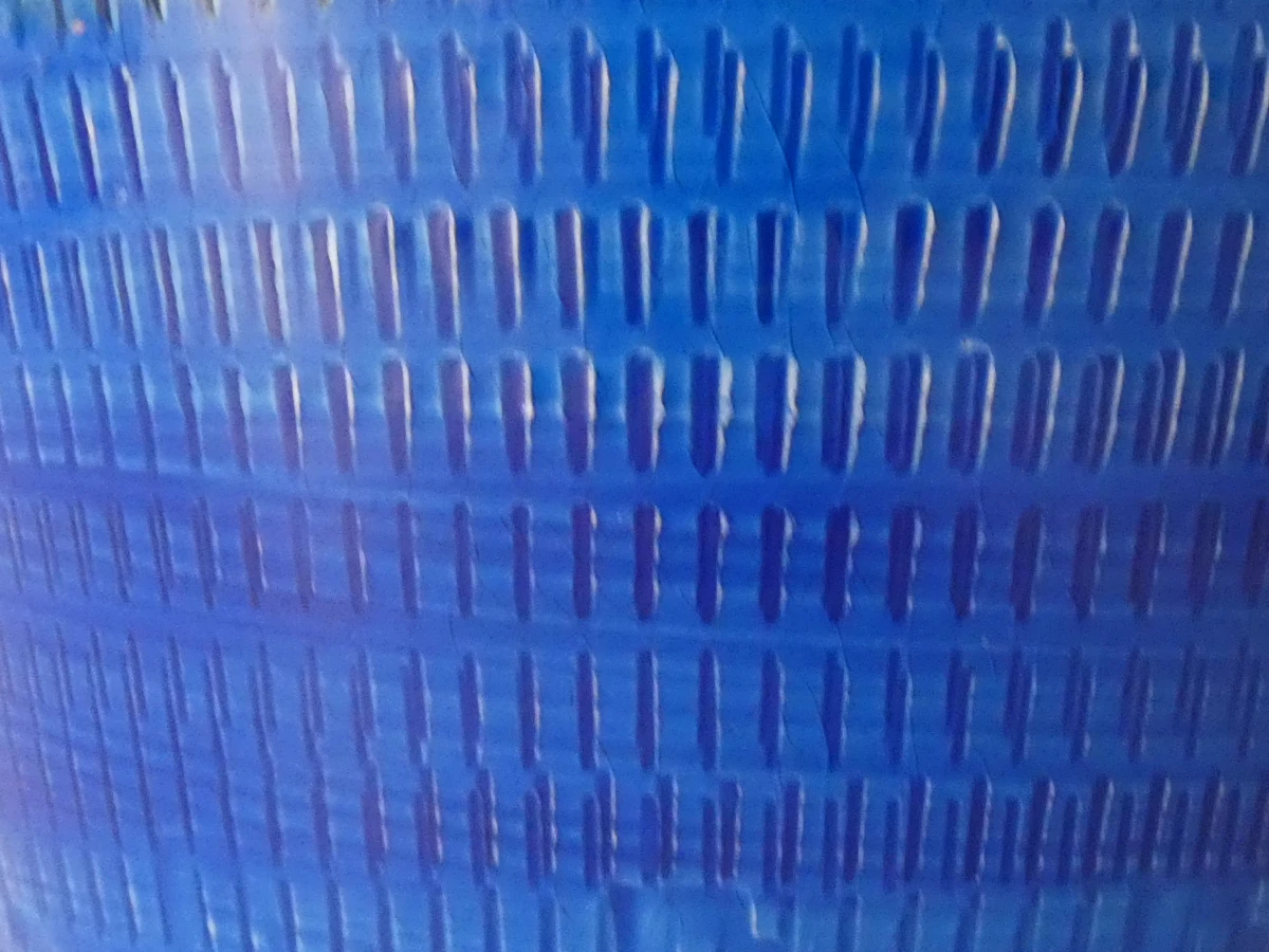 Vintage blauwe keramische vaas