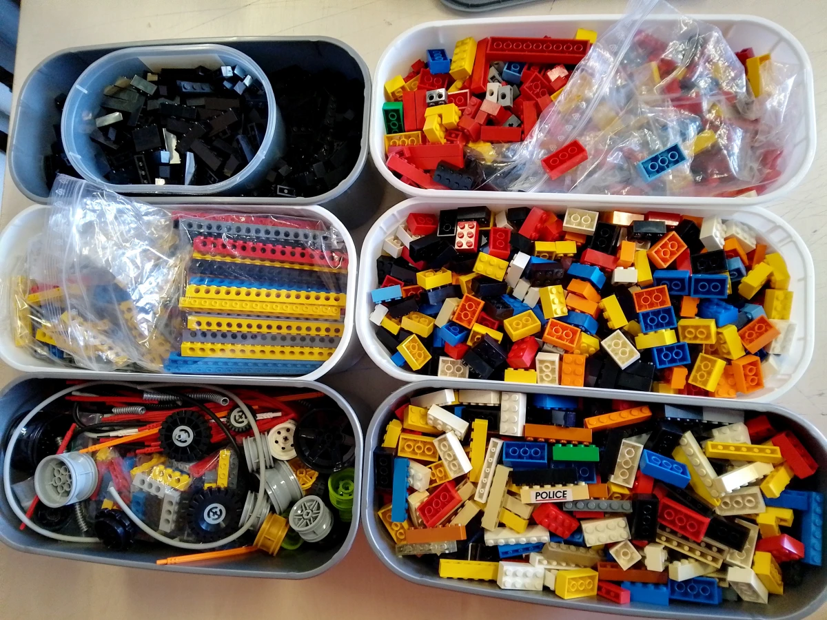 LEGO-steentjes gesorteerd op maat!