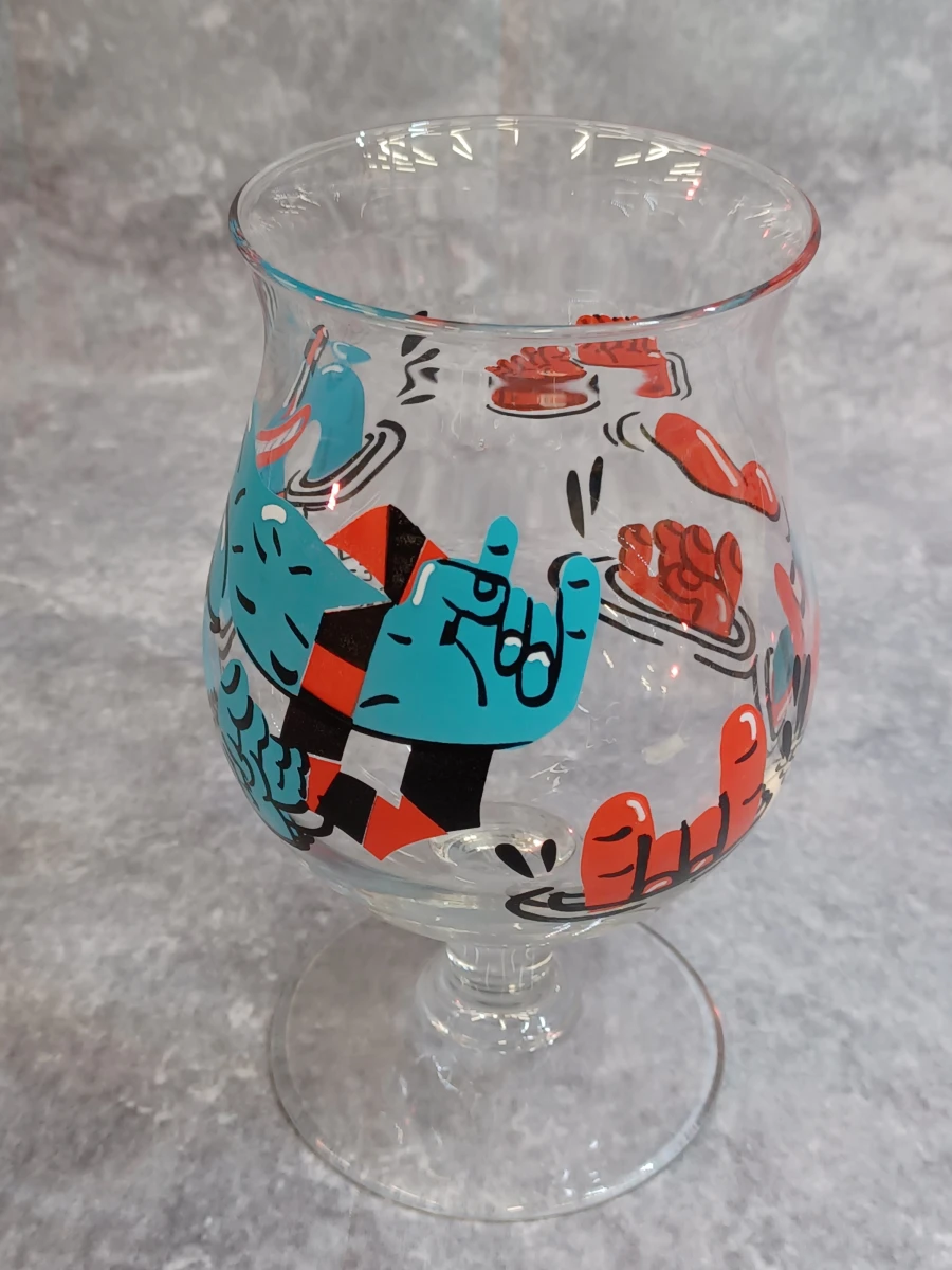 Unieke set van 6 Duvel designglazen - Limited editions
