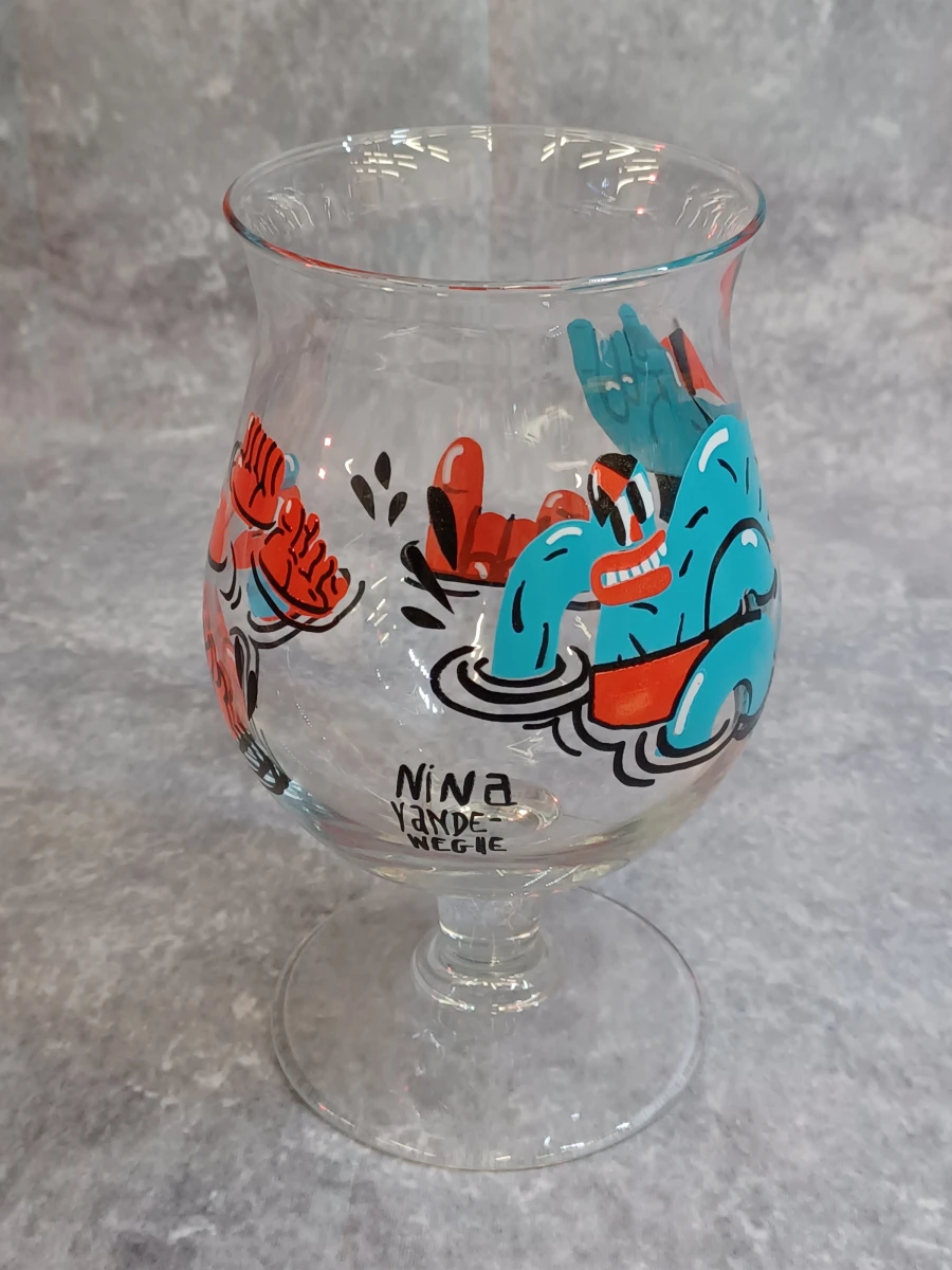 Unieke set van 6 Duvel designglazen - Limited editions