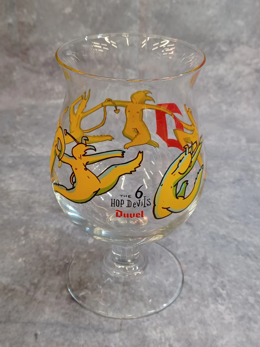 Unieke set van 6 Duvel designglazen - Limited editions