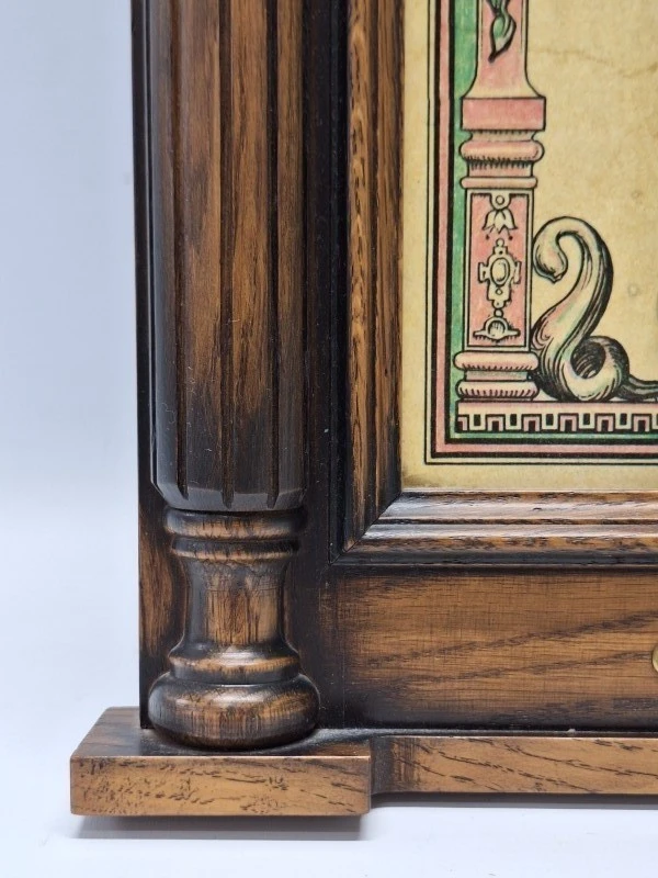 Elegante contrabarometer met thermometer - klassiek houten pronkstuk