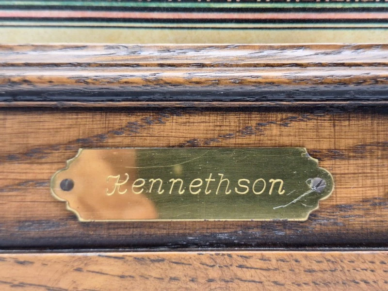 Elegante contrabarometer met thermometer - klassiek houten pronkstuk